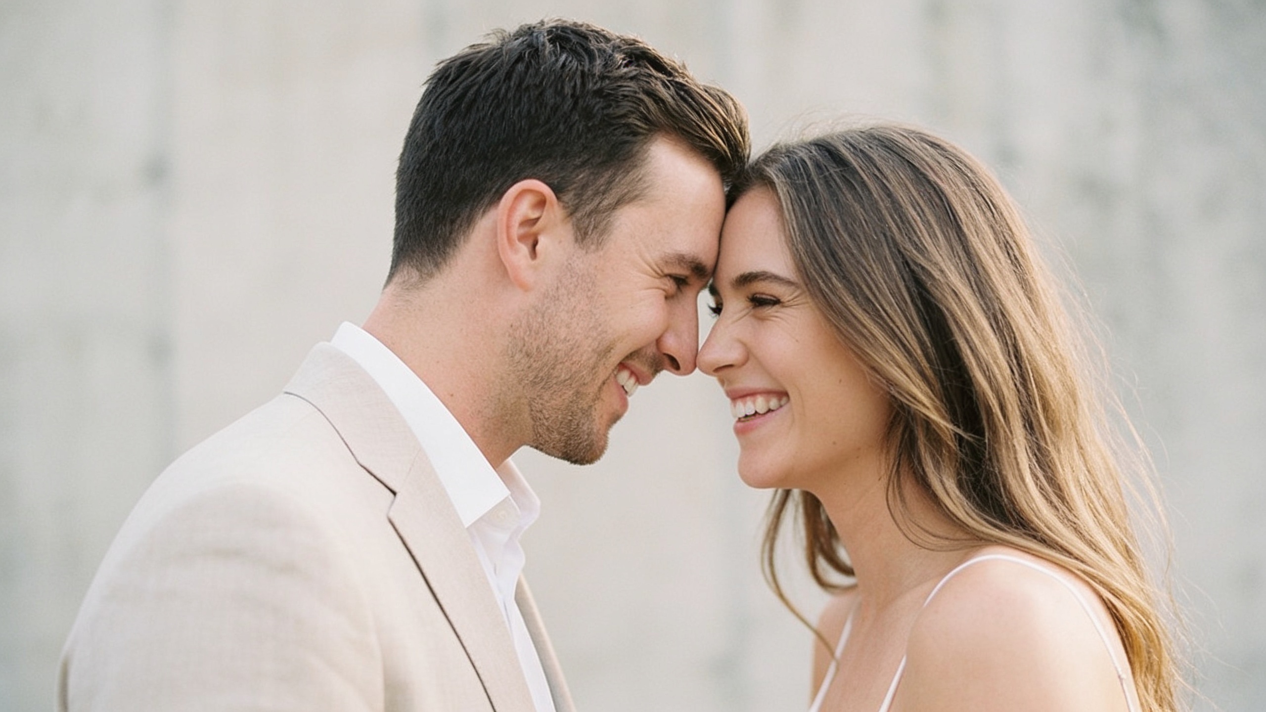 Couple laughing
